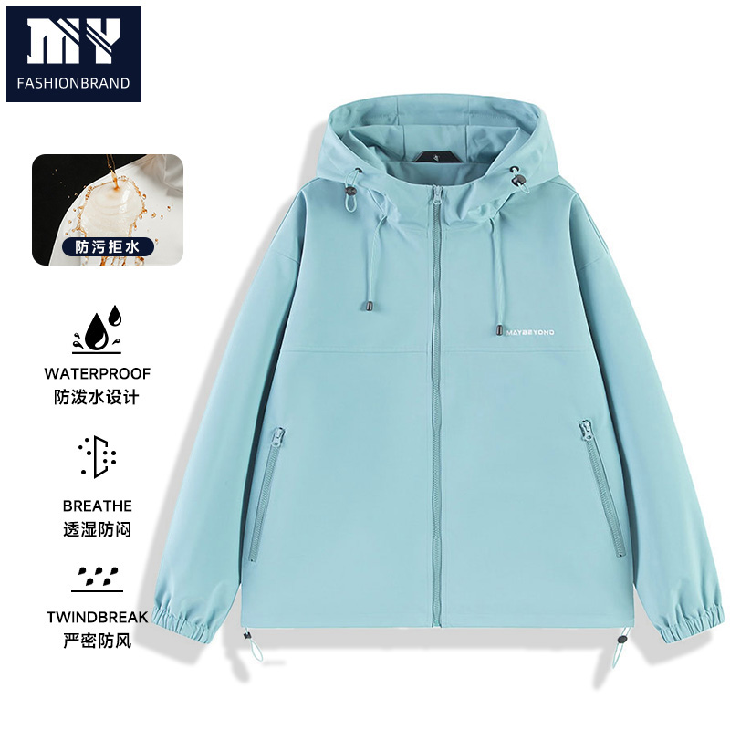 户外运动冲锋夹克男女款登山徒步防风防水透气保暖外套