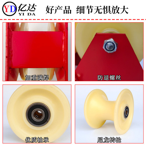 高空作业蜘蛛人专用吊绳安u全绳手动滑轮收绳器护绳省力外墙卡墙