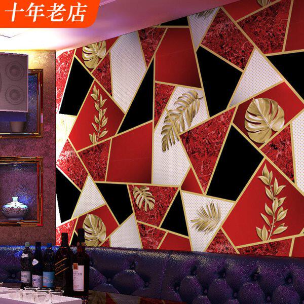 ktv墙纸 歌厅闪光墙布3d立体反光发光酒吧包厢装饰科技感背景壁纸