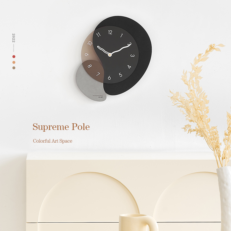 EOG北欧轻奢时钟表挂钟客厅创意家用简约时R尚网红2022新款