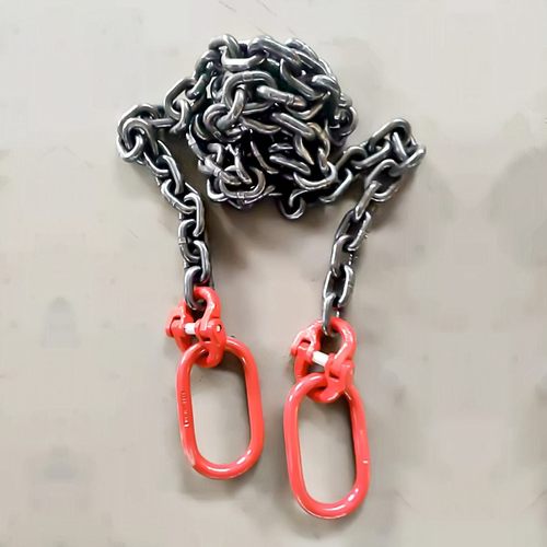 起重链条两头带卸扣卡环拖链车吊铁D管吊装钢筋石头锰钢链条吊索