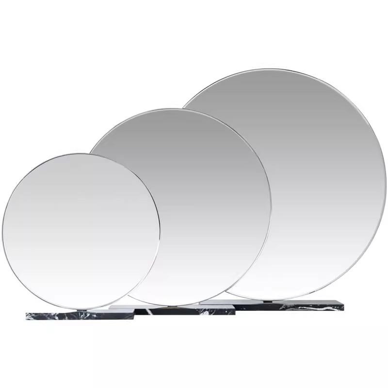 德国FZY台式化妆镜带灯梳妆台镜子智能桌面T镜背光三色调光镜