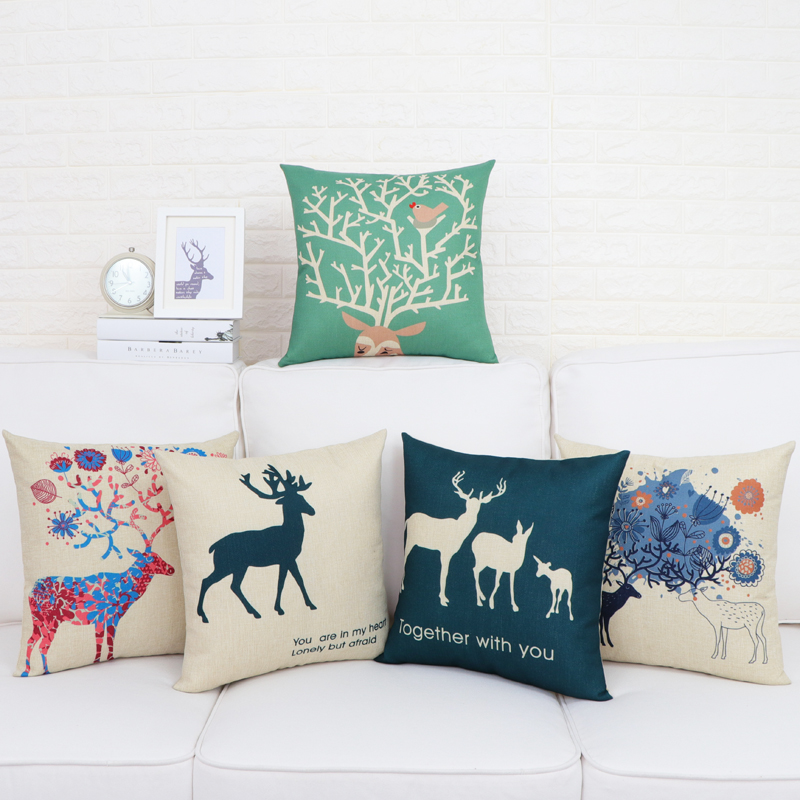 抱枕靠垫办公室腰靠枕背床头上汽车D用沙发座椅子护腰垫含芯套北