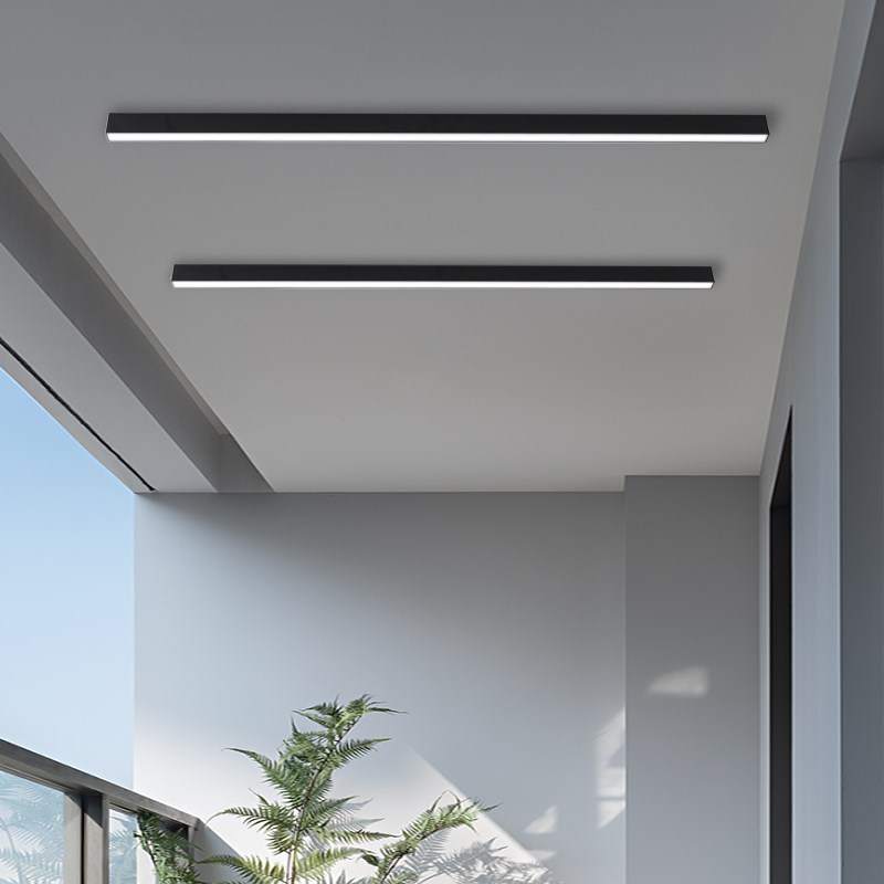 玻璃阳光房专f用灯阳台入户灯庭院灯防雨防虫耐高温遥控长条吸顶