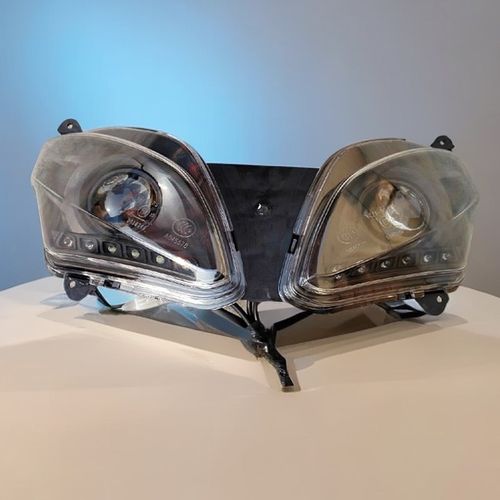 地平线JD150-31大灯总成跑车前雾灯二代SR款前照灯远光灯泡