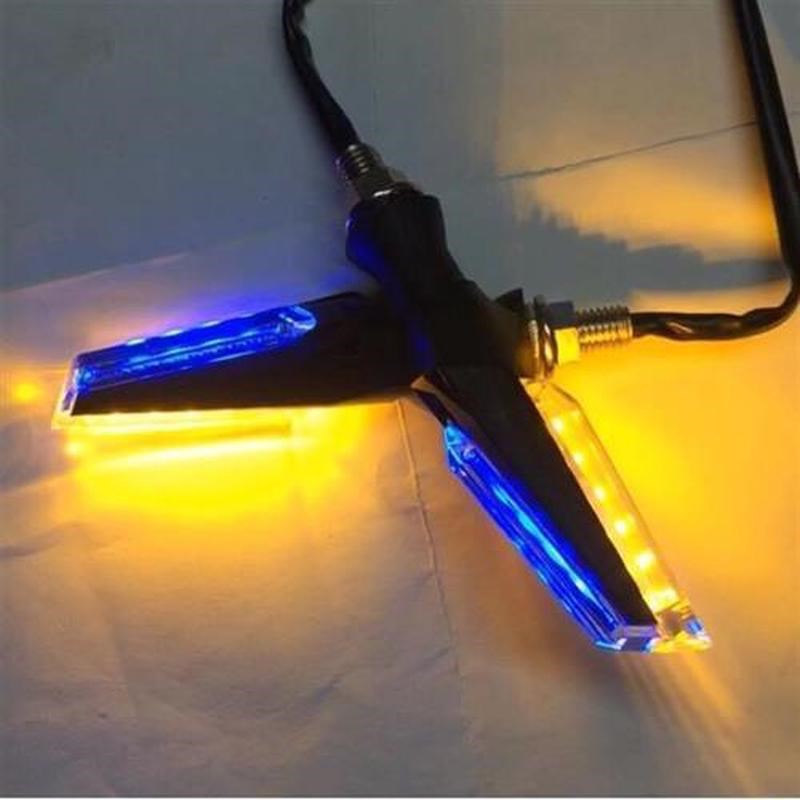 48V电动车炫彩双面转向灯地平y线M3小猴子刀仔12V方向灯改装件