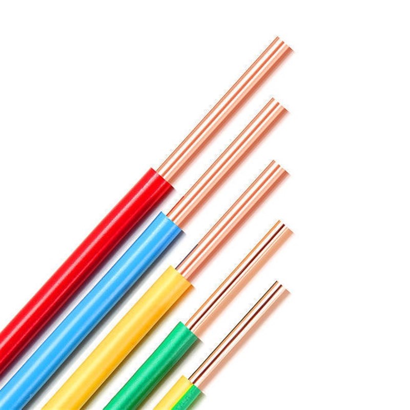 50米电线国标V1.5/2.5/w4平方家用电线6纯铜芯10阻燃家装单股硬线