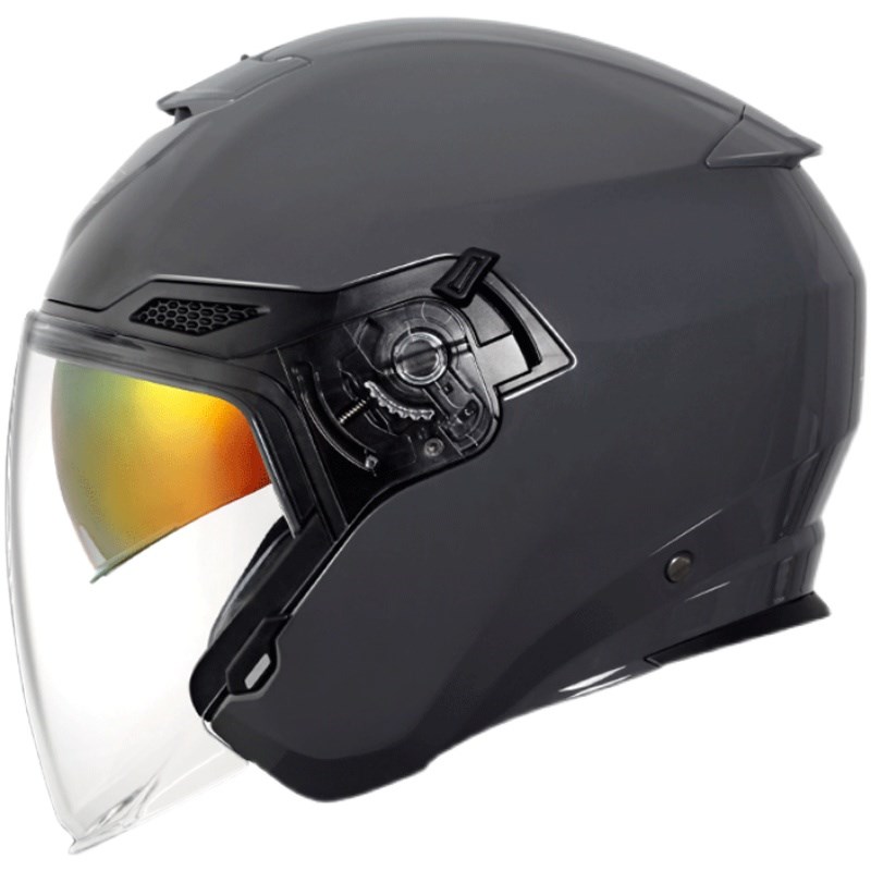 GS头盔男女双镜p片半覆式男女个性轻便式四季机车半盔