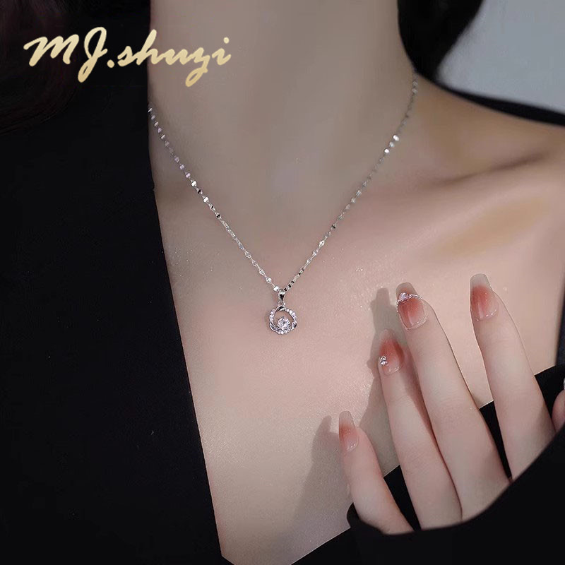 MJ SHUZI S999 Gümüş Boyunbağı Qadınlar üçün