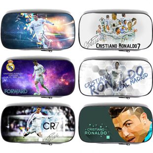 罗小学生铅笔盒C罗笔袋初中足球笔袋纳尔多儿童文具盒明星大容量