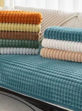 坐垫羽格宏沙发罩床边沙发垫北欧简约方加厚日飘窗垫窗台垫毛绒记