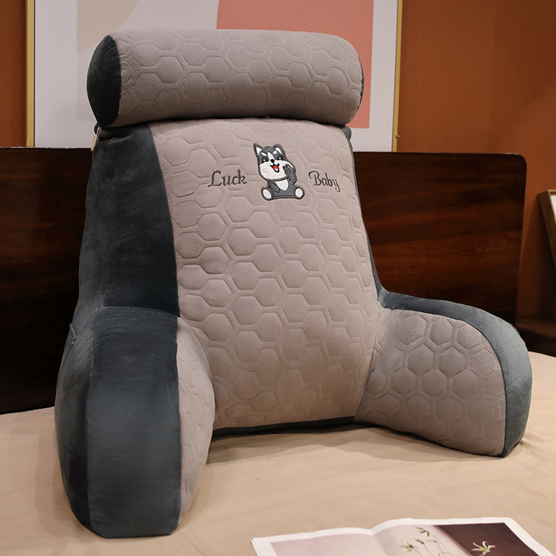 冬季乳胶加高靠枕床头靠垫软包大靠背护腰枕女生抱枕床Y上看书腰