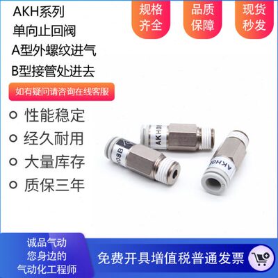 01接头4AK-S10 B SH0螺纹A-M540单向阀AK-AHB4M5-AK 止回40HAKH0