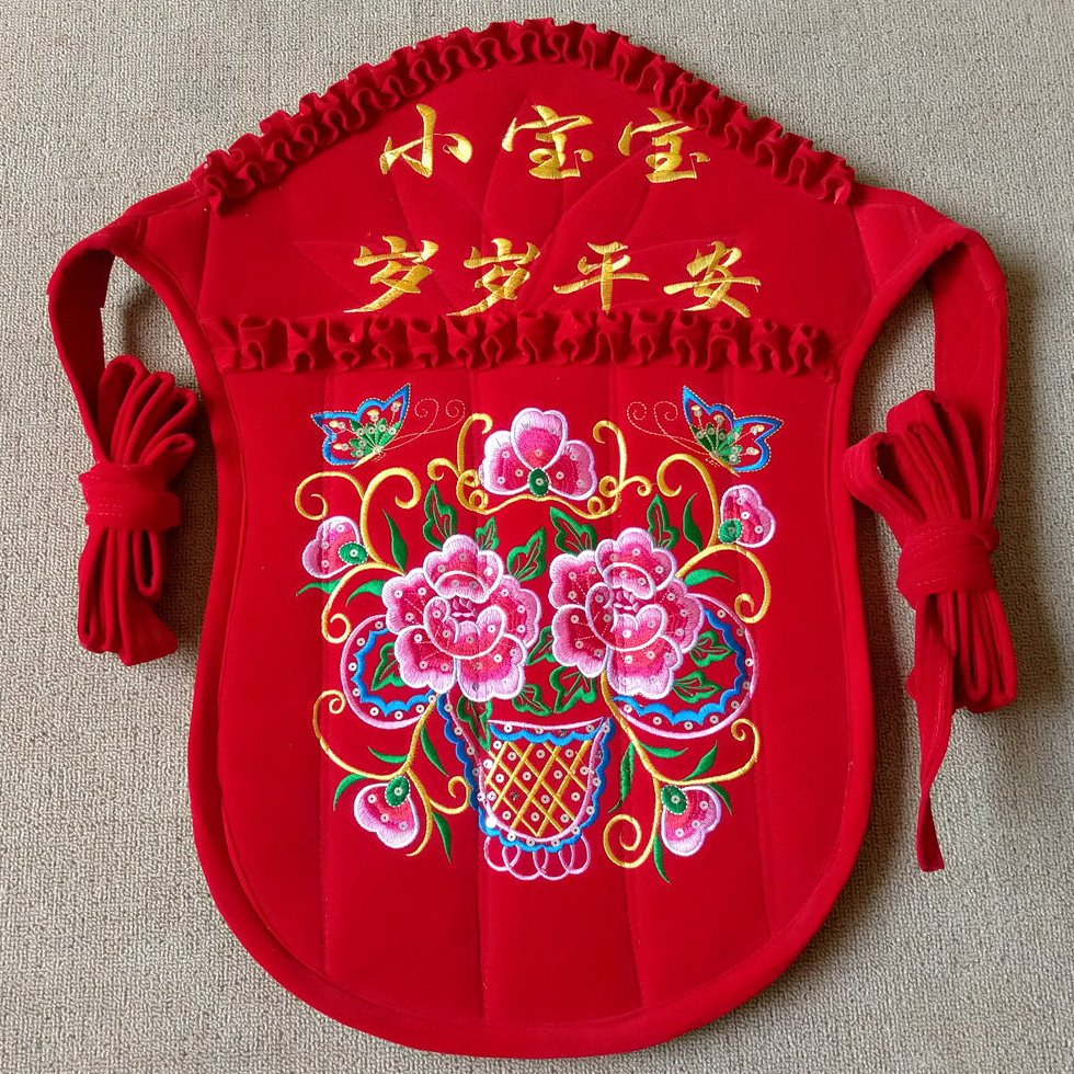 贵州云南传统老式宝娃婴儿童背被小孩子背带前抱后背扇式亮片背扇