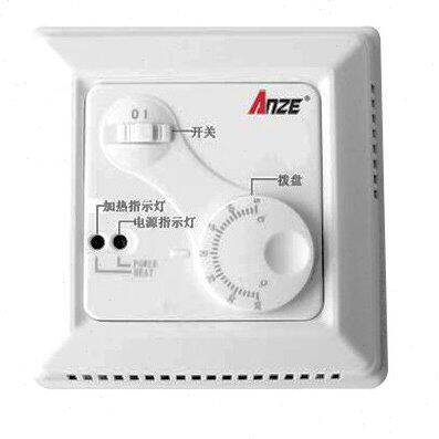 安泽机械双温双控电地暖温控器 发热电缆用温控器 温控器