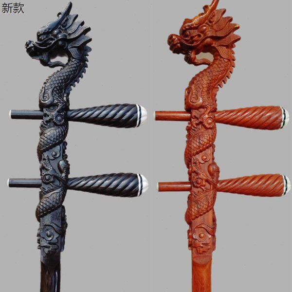 龙头二胡杆越胡高胡花鼓大筒琴杆黑檀紫檀红花梨抛光工艺不上油漆