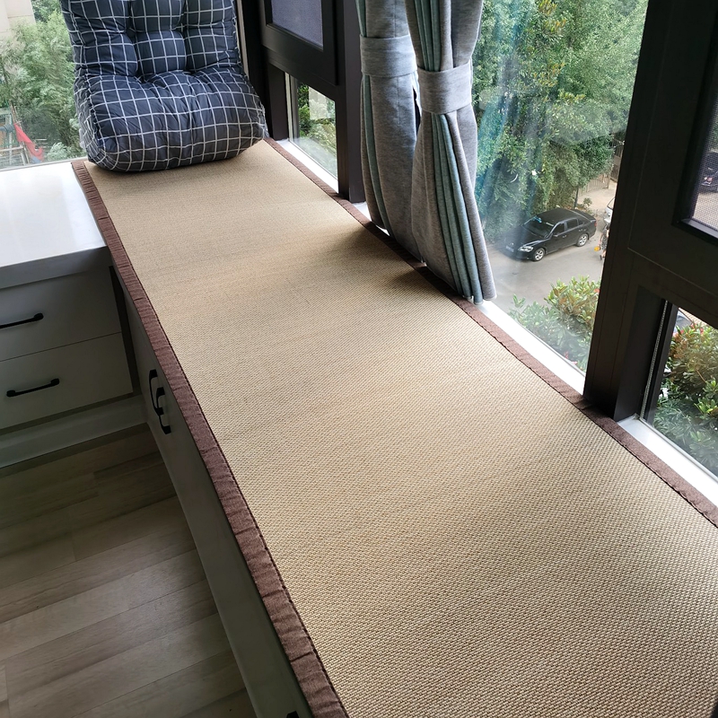 定制竹编日式榻榻米飘q窗垫窗台垫凉席地毯卧室阳台满铺茶几地垫