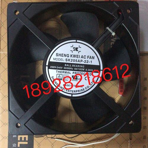 原装SANJUN三巨SJ2207HA2 220V 0.45A 2072滚珠 工业机柜冷却风扇