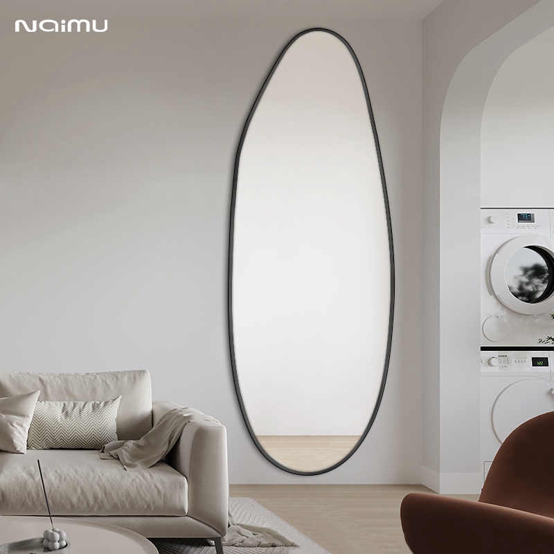 不规则异形全身镜贴墙p立体镜子全身试衣镜家用定制穿衣镜壁挂打