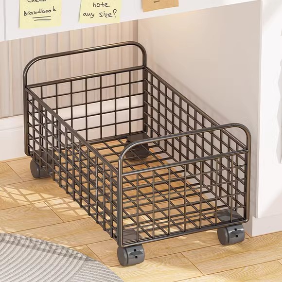 可移动桌下书架置物架带轮小推车地书架教室儿P童书架书本收纳神