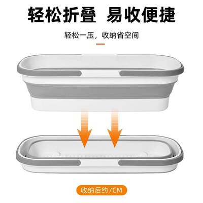 可折叠拖把桶长方形洗拖把专用桶家用涮地板O洗车挤水桶单桶沥水