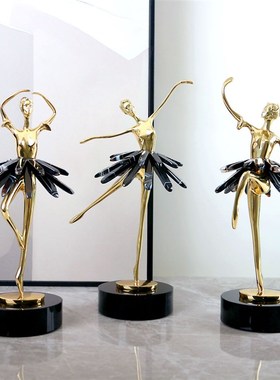 轻奢高档摆件家居k装饰品全铜桌面创意女孩客厅摆件酒柜电视柜玄