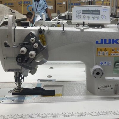 全新日本JUKI重机LH-3568A-7自动剪线电脑平双针平缝机工业缝纫机