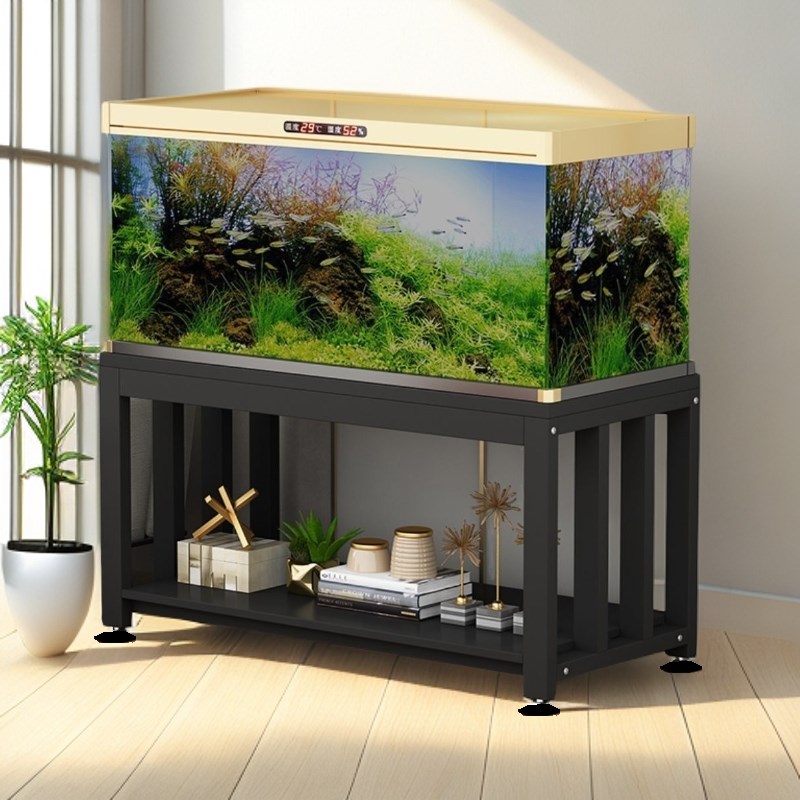 鱼缸底柜鱼缸架金属底架底座客厅鱼缸架子铁N艺鱼缸底架水族箱定