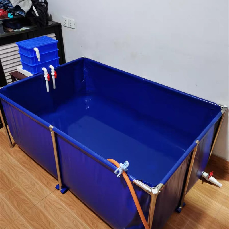 帆布池鱼池加厚支架锦鲤鱼缸水族箱户H外阳台乌龟金鱼养鱼箱暂养