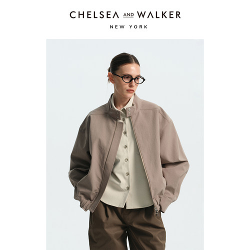 Chelsea and Walker设计感酷飒风复古夹克外套女2026春季新款上衣