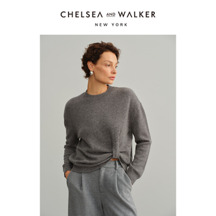 设计感不对称扭结毛衣套头羊毛针织衫 Walker吴昕推荐 and Chelsea