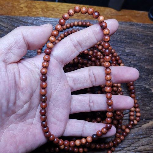 特价处理太行崖柏黑油料微瑕女士单圈两圈手串手链手持车挂手环