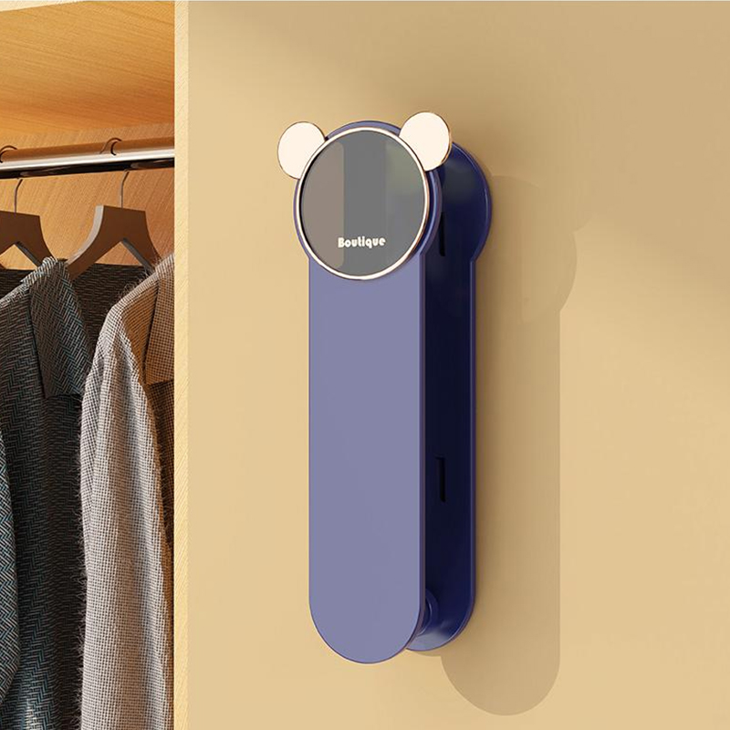 小熊伸缩衣架收纳架家用轻奢家用阳台晾衣架免打孔壁挂夹子置物架