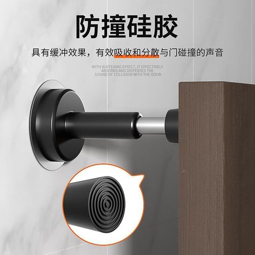 免打孔门挡防撞器门吸液压缓冲入户门指纹锁防盗门顶静音玻璃门阻