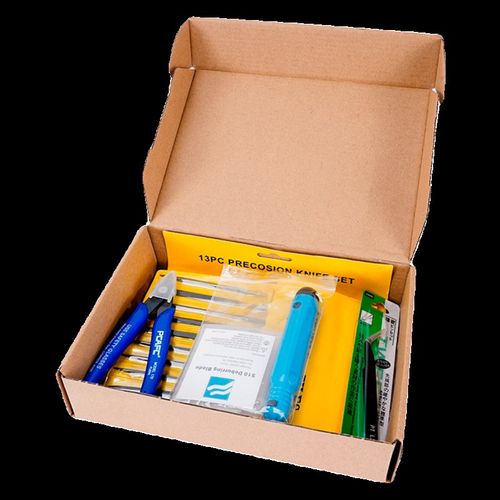 3D印表机配件模型清理工具雕刻刀锉刀修边刀钳子套件打磨修边套装