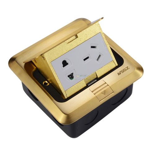 地面插座多媒体信息盒4位86型面板d型安装工程弱电会议室酒店舞台