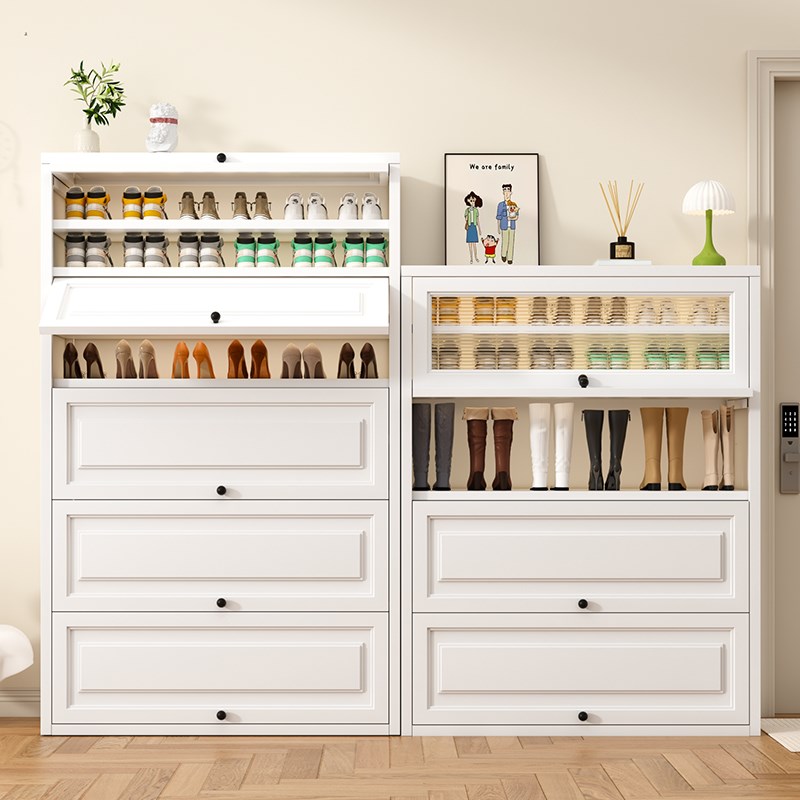 钢制鞋柜家用g入户玄关收纳柜防尘大容量多层置物鞋架上翻门储物