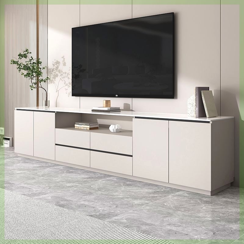 高款岩板电视柜h茶几组合简约现代小户型客厅卧室家用实木落地柜