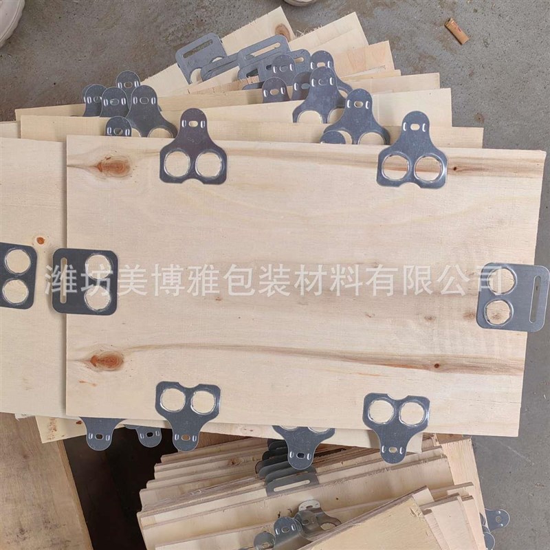 钢边箱 胶合板钢带箱 免熏蒸胶合板物流木箱出口海运X物流钢边木