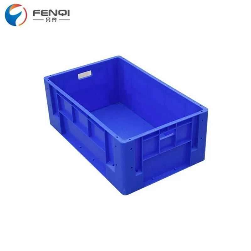 分齐加厚塑料周转箱韩式箱v物流箱胶框筐仓储物货架零件盒运输