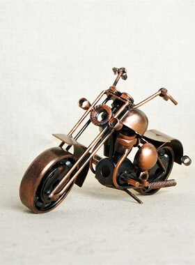 复古怀旧金属手工DIY摩托车机车老爷车模型礼品工艺品装饰品摆件