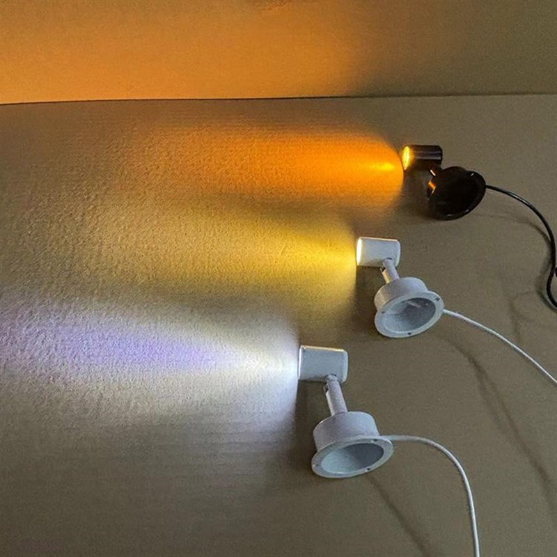 红绿蓝LED明装迷你USB插头小射灯3W展示柜珠宝酒柜氛围灯5V小夜灯