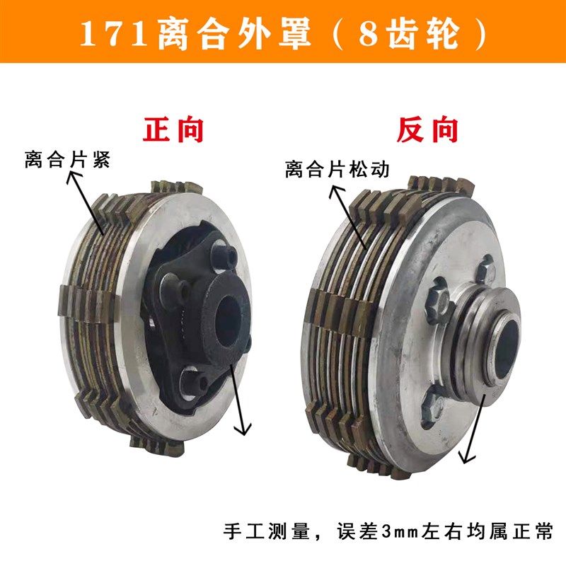 微耕机柴油机汽油机变速箱171F173F178F186F离合器芯离合器外罩