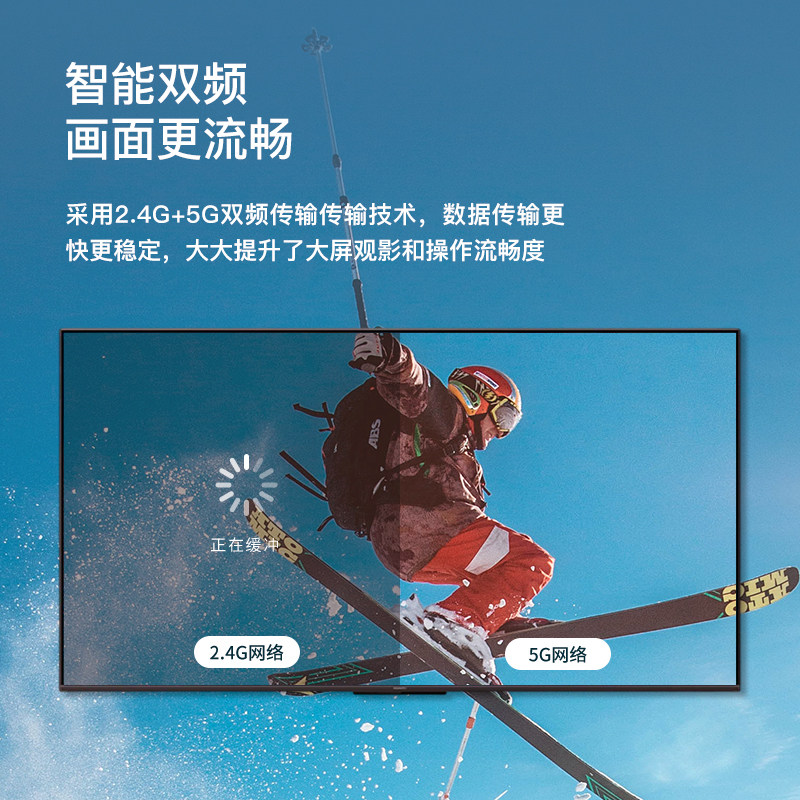 PX大通无线手机投屏器连电视投影仪显示器4K高清横竖切换同屏家用