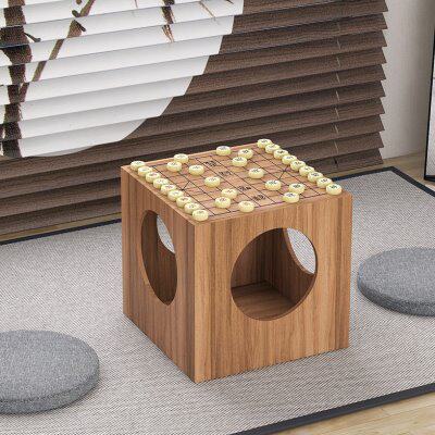 围棋桌中国象棋桌双面棋盘五子棋日式胡桃木色飘窗阳台榻榻米桌子