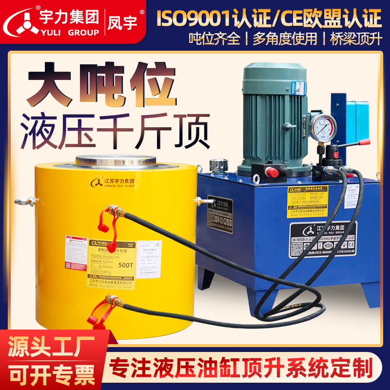电动液压千斤顶长行程分离式大吨位DYG100T200T320吨非标定制宇力