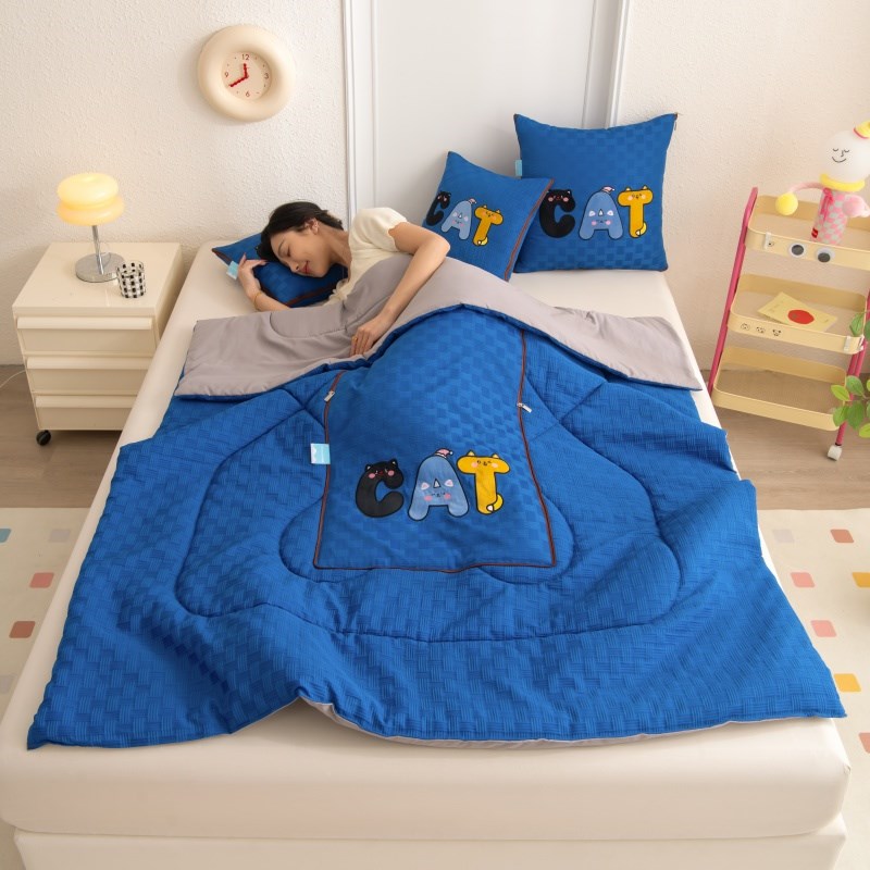 折叠抱枕被子两用车载多功能午休靠垫枕头M被办公室沙发午睡空调