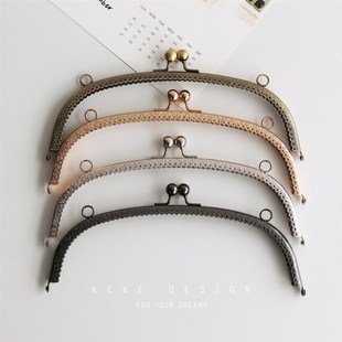 可可家25大珠头弧形口金y 布艺手工DIY口金包配件-F24