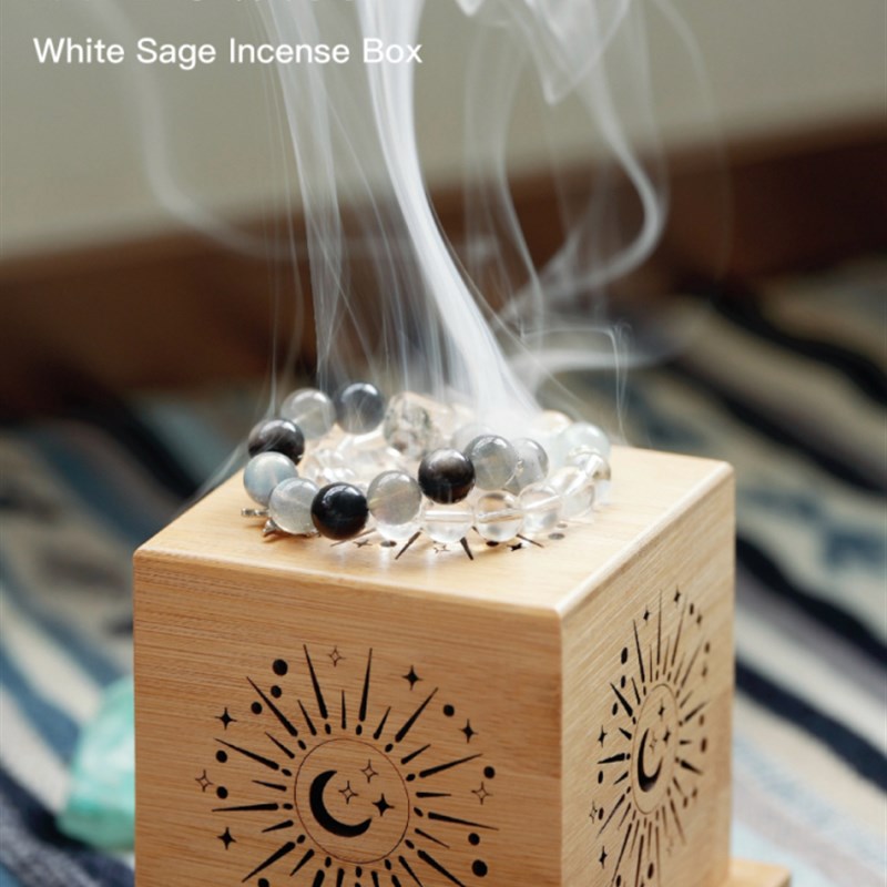 森林里的白鼠尾草香炉香薰扩散器雪松圣P木塔香炉香盘香炉