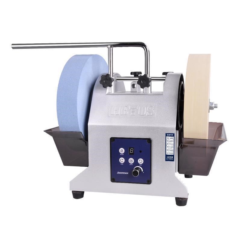 双砂轮电动磨刀j机小型家用水冷磨刀器商用磨剪刀菜刀水磨机砂轮